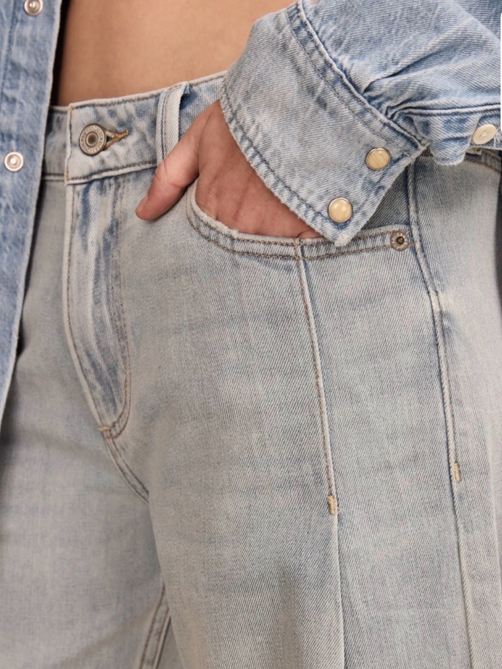 Lucky Brand Light Wash Wide Leg Palazzo Women’s Jeans -26 - Picture 5 of 15